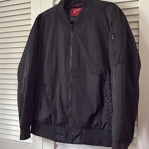 Arizona Jeans Bomber Jacket Mens Large Black